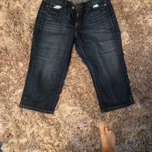 Lane Bryant denim capris